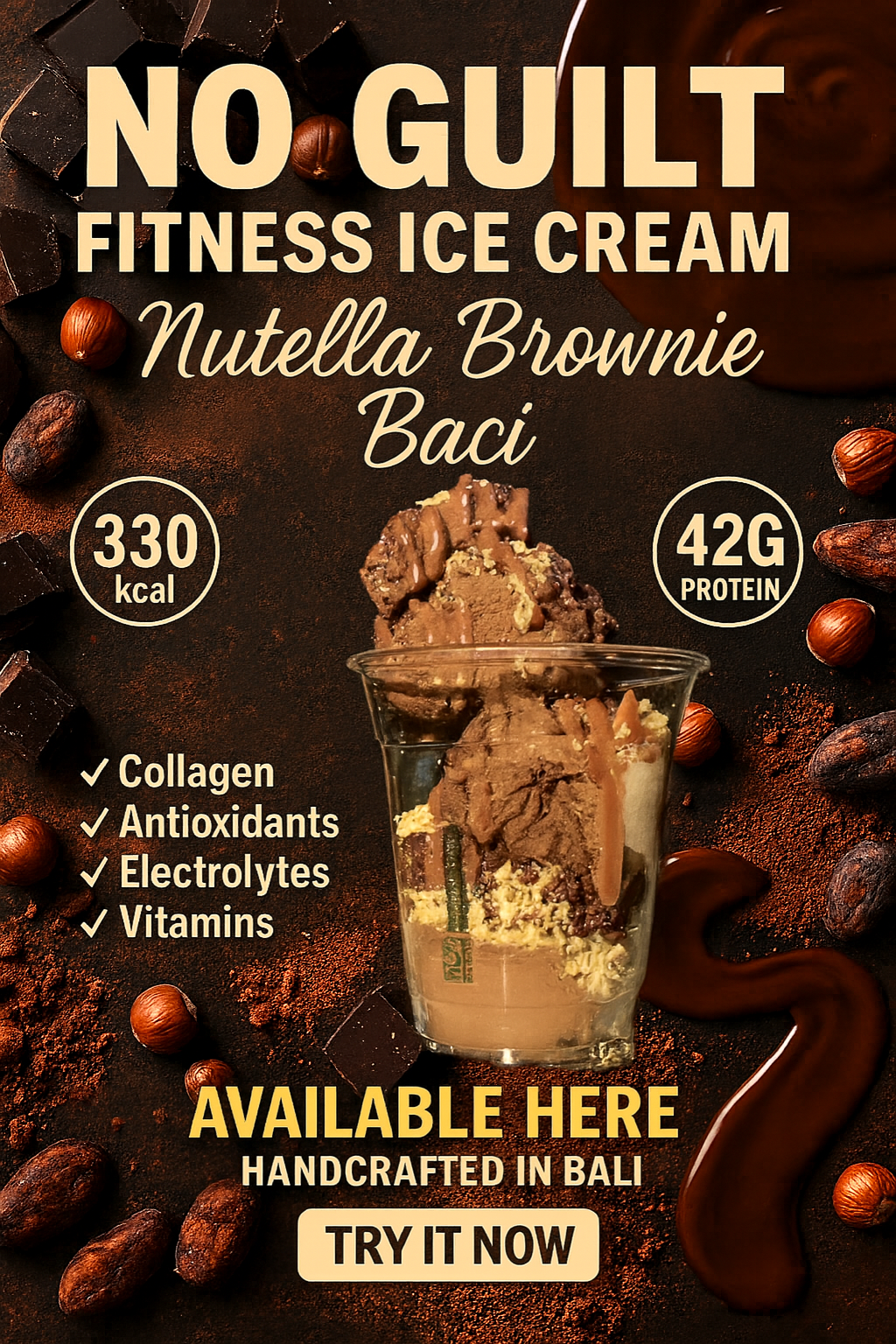 Nutella Brownie Baci